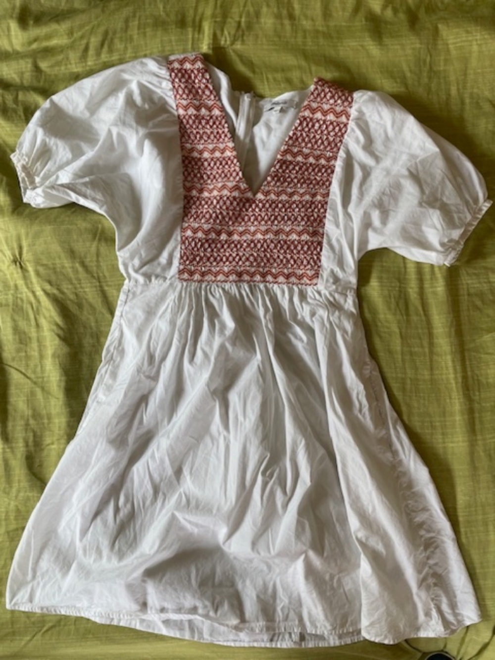 Madewell, mini, puff sleve dress